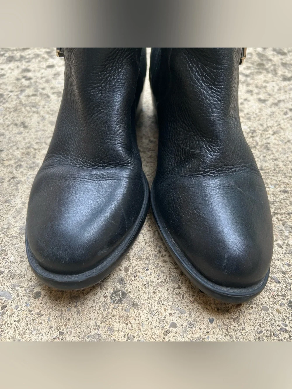 Vince Camuto Black Over-the-Knee Leather Boots
